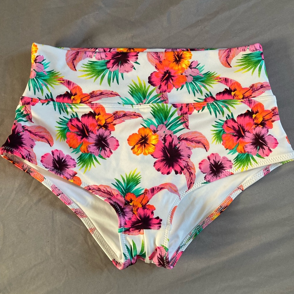 High waisted bikini bottoms